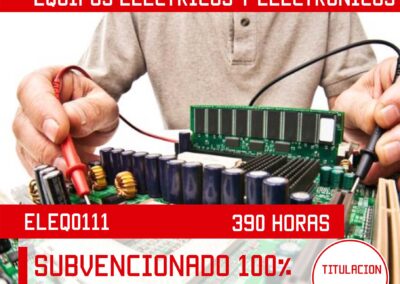 ELEQ0111 – OPERACIONES AUXILIARES DE MONTAJE Y MANTENIMIENTO DE EQUIPOS ELECTRICOS Y ELECTRONICOS